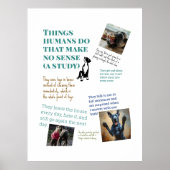Studienposter Was Great Danes denken Poster (Vorne)