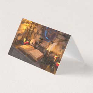 Studienzimmer eines mittelalterlichen Fantasy-Zaub