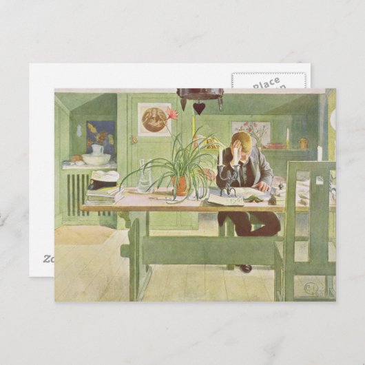 Studienzimmer, Pub. in 'Lasst Licht Hinin'(`Lassen Postkarte (Vorne/Hinten)