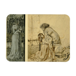 Studieren Sie für die gemalten Platten auf dem St Magnet