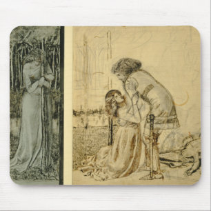 Studieren Sie für die gemalten Platten auf dem St Mousepad