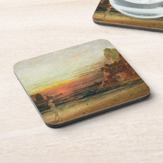 Studieren Sie für "die Grotte der Kalypsos", Getränkeuntersetzer (Linke Seite)