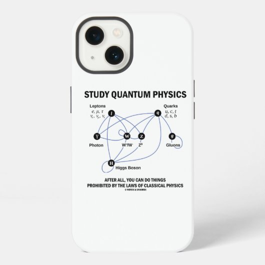 Studieren Sie Quantenphysik Higgs-Feld Standardmod iPhone Hülle (Rückseite)