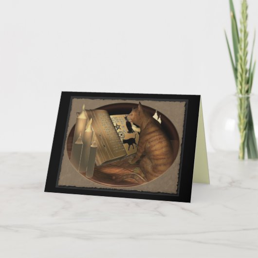 Studieren von Katzen-Lektionen Karte (Vorderseite)