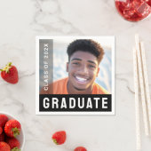 Studierende Abschluss Foto modern Serviette (Beispiel)