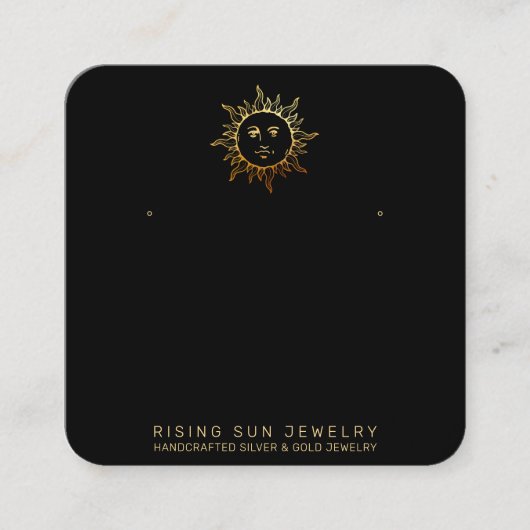 *~* STUDIERENDE ANZEIGE QR Social Media Sun Quadratische Visitenkarte (Vorderseite)