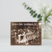 Studierende der Chemieklasse (Vintag) Postkarte (Stehend Vorderseite)