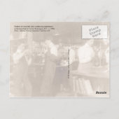 Studierende der Chemieklasse (Vintag) Postkarte (Rückseite)