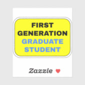 Studierende der ersten Generation Aufkleber (Blatt)