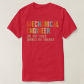 Studierende des Funny Mechaner Engineering Student T-Shirt (Design vorne)
