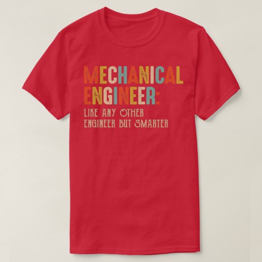 Studierende des Funny Mechaner Engineering Student T-Shirt (Design vorne)