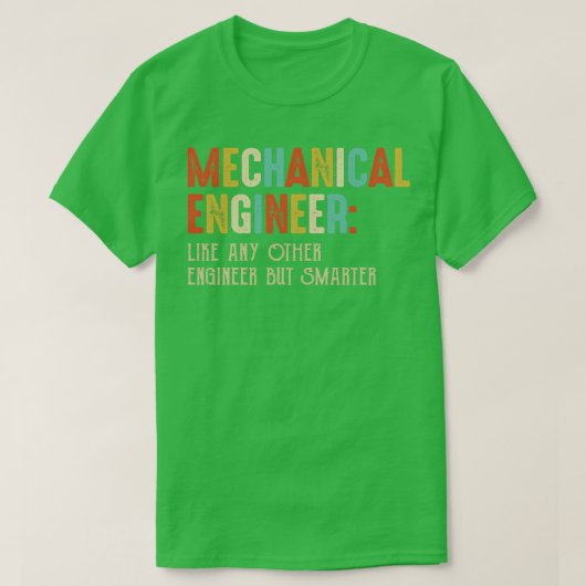 Studierende des Funny Mechaner Engineering Student T-Shirt (Design vorne)