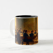 Studierende im Klassenzimmer sitzen TASSE (Vorderseite Links)