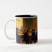 Studierende im Klassenzimmer sitzen TASSE (Links)