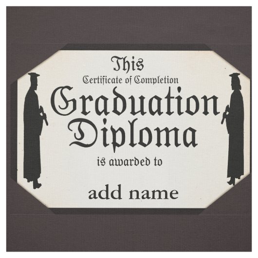 Studierende mit Stehendem Diplom Stoff (Muster)