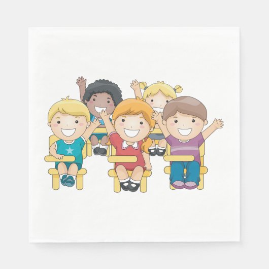 Studierende Serviette (Vorderseite)