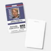 Studierendes Foto - Blau Ausweis (Vorder- & Rückseite)