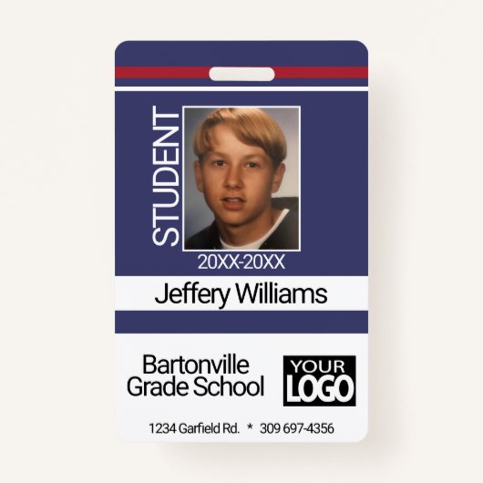 Studierendes Foto - Blau Ausweis (Vorderseite)