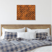 Studiertes Leder 1 gezogene Canvas Leinwanddruck (Insitu (Schlafzimmer))