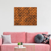Studiertes Leder 1 gezogene Canvas Leinwanddruck (Insitu (Wohnzimmer))