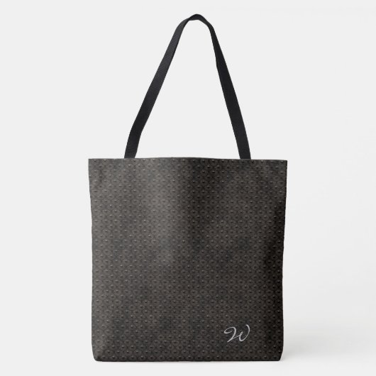 Studiertes Leder 1A-B All-Over-Print-Totbeutel Tasche (Vorderseite)