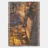 Studierzimmer eines mittelalterlichen Fantasy-Zaub Decke (Vorderseite Vertikal)