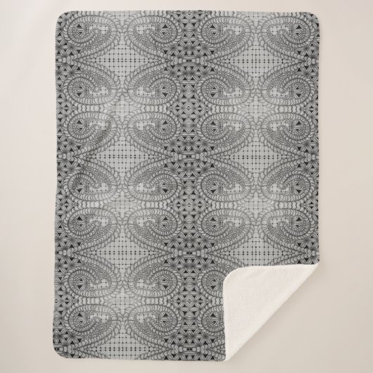 Studio 40: Floral Hamentaschen Sherpadecke (Vorderseite)