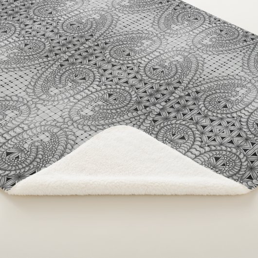 Studio 40: Floral Hamentaschen Sherpadecke (3/4)