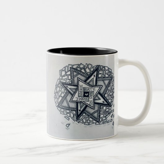 Studio 40: Hass hat hier keine Zuhause Tasse (Rechts)