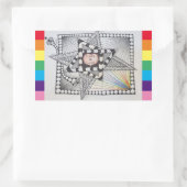 Studio 40: Liebe ist Liebe Rechteckiger Aufkleber (Tasche)