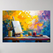 Studio Art Print des Fauvist Artist - Kreativ Poster (Vorne)