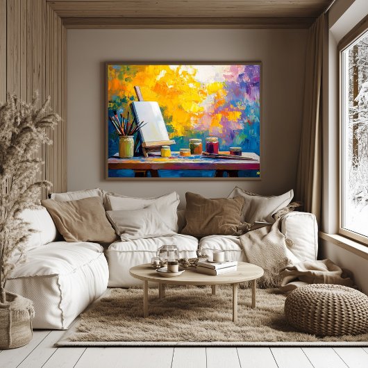 Studio Art Print des Fauvist Artist - Kreativ Poster