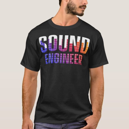 Studio Audio Engineer Tools Sound Typ Tech T-Shirt (Vorderseite)