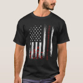 Studio Audio Engineer Usa Flag Sound Typ Tech T-Shirt (Vorderseite)