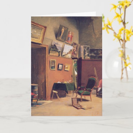 Studio auf der Rue de Furstenberg | Fré dé Bazil Karte (Gelbe Blume)