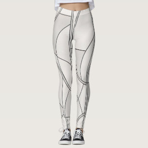 Studio auf der Straße Minimalistisches Muster Leggings