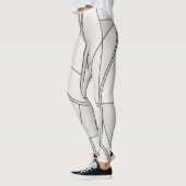 Studio auf der Straße Minimalistisches Muster Leggings (Links)