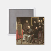 Studio bei Batignolles, 1870 Magnet (Vorderseite/Rückseite)