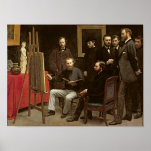 Studio bei Batignolles, 1870 Poster