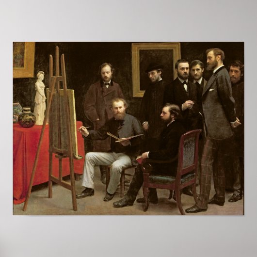 Studio bei Batignolles, 1870 Poster (Vorne)
