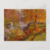 Studio Boat Autumn Claude Monet Postkarte (Vorderseite)