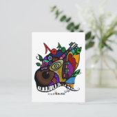 Studio Burke "Jazzy" Postkarte (Stehend Vorderseite)