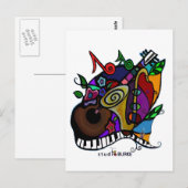 Studio Burke "Jazzy" Postkarte (Vorne/Hinten)