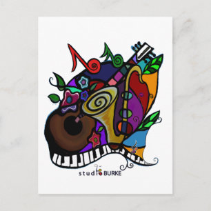 Studio Burke "Jazzy" Postkarte