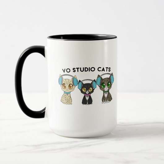 Studio Cats Zwei Tonaufnahmen Tasse (Links)