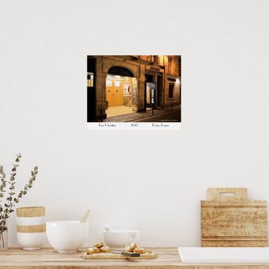 Studio Christine, Paris Frankreich Poster (Küche)
