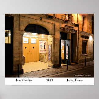 Studio Christine, Paris Frankreich Poster