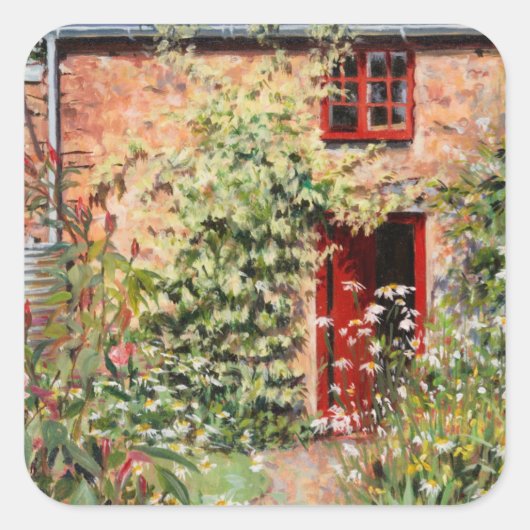 Studio Door 2009 Quadratischer Aufkleber (Vorderseite)