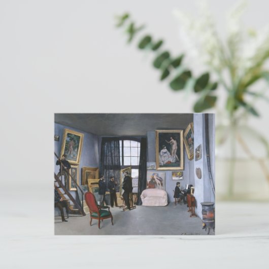 Studio en Rue de la Condamine | Fré dé Bazille Postkarte (Stehend Vorderseite)