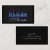 Studio für berufliche Musikaufnahmen Visitenkarte (Vorne/Hinten)